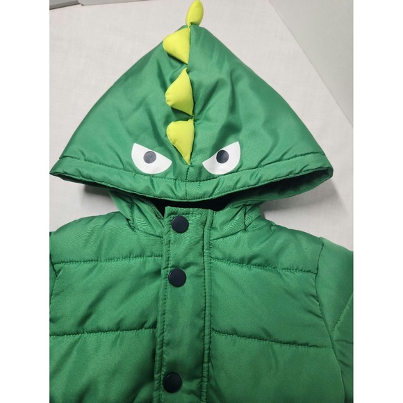 Little Me Green Dinosaur/Dragon Jacket with Hood-Size 18 Months - Picture 1 of 5